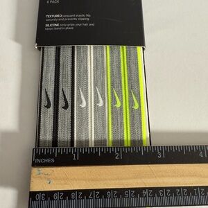 Nike Hairbands Set - Neon Yellow, Gray, Black